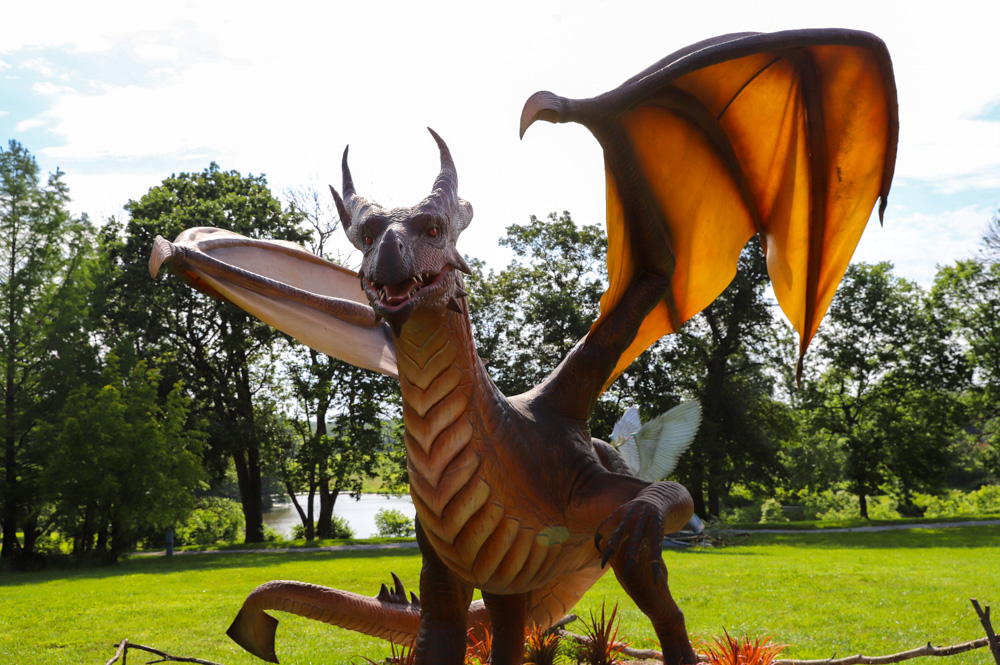 Dragon with Wings Spread